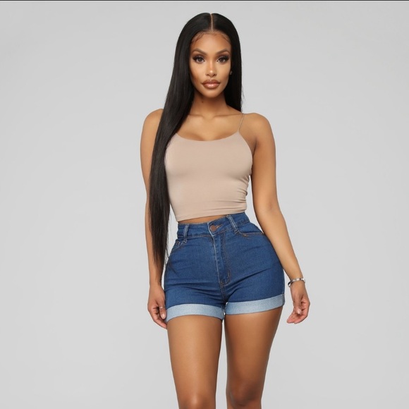 Carter Denim Shorts from Fashionnova - Picture 1 of 5